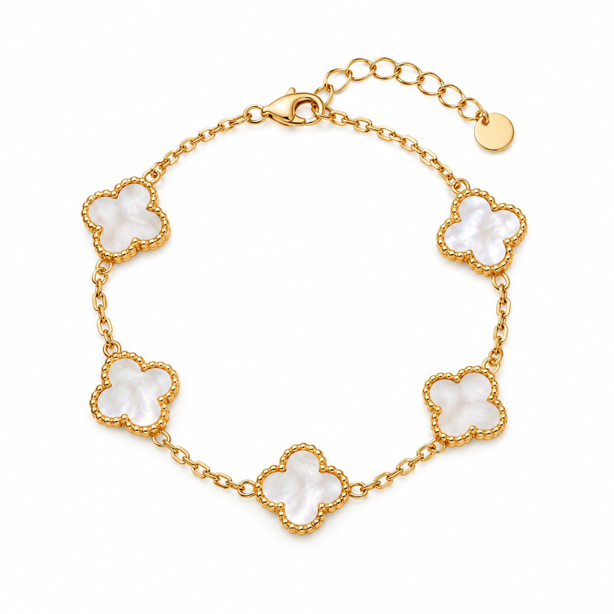 VELQIZORA™ Neris Freshwater Pearl-Style Bracelet – Irregular Ivory Bead Bracelet, Organic Minimal Jewelry