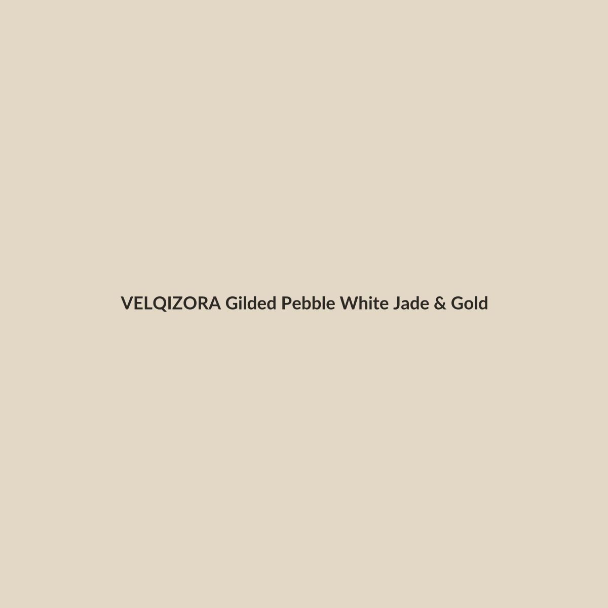 Gilded Pebble White Jade & Gold – VELQIZORA™ product preview