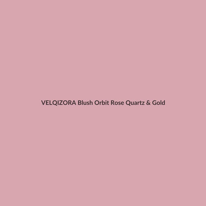 Blush Orbit Rose Quartz & Gold – VELQIZORA™ product preview