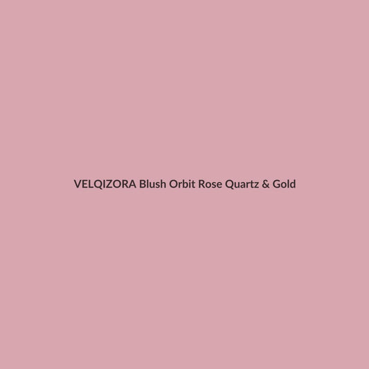 Blush Orbit Rose Quartz & Gold – VELQIZORA™ product preview