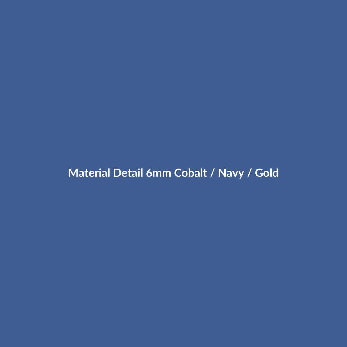 Cobalt Note Lapis & Gold material detail – lapis-style deep blue beads with restrained warm gold-tone accents