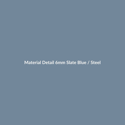Coastal Line Blue Agate & Steel material detail – muted blue agate-style beads with cool steel-tone accents